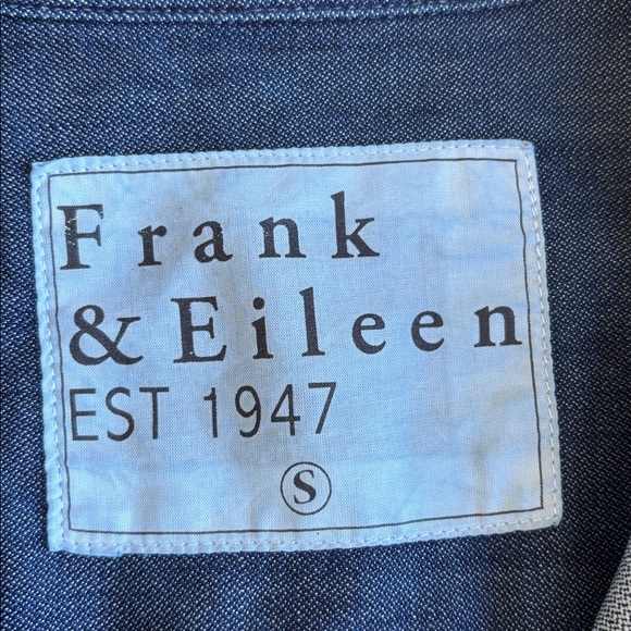 Frank & Eileen Mary‎ Blue Shirt Dress Stone Washed Vintage Denim Women’s Small - Picture 4 of 16